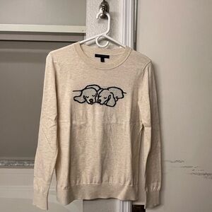 Like-New Banana Republic Factory Dog Intarsia Knit Crewneck Sweater 🐶